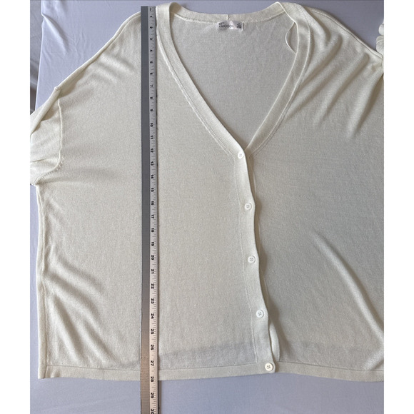 89th & Madison NWT Women’s Plus 2X Preppy Whisper White Knit Cardigan Sweater - Picture 8 of 10